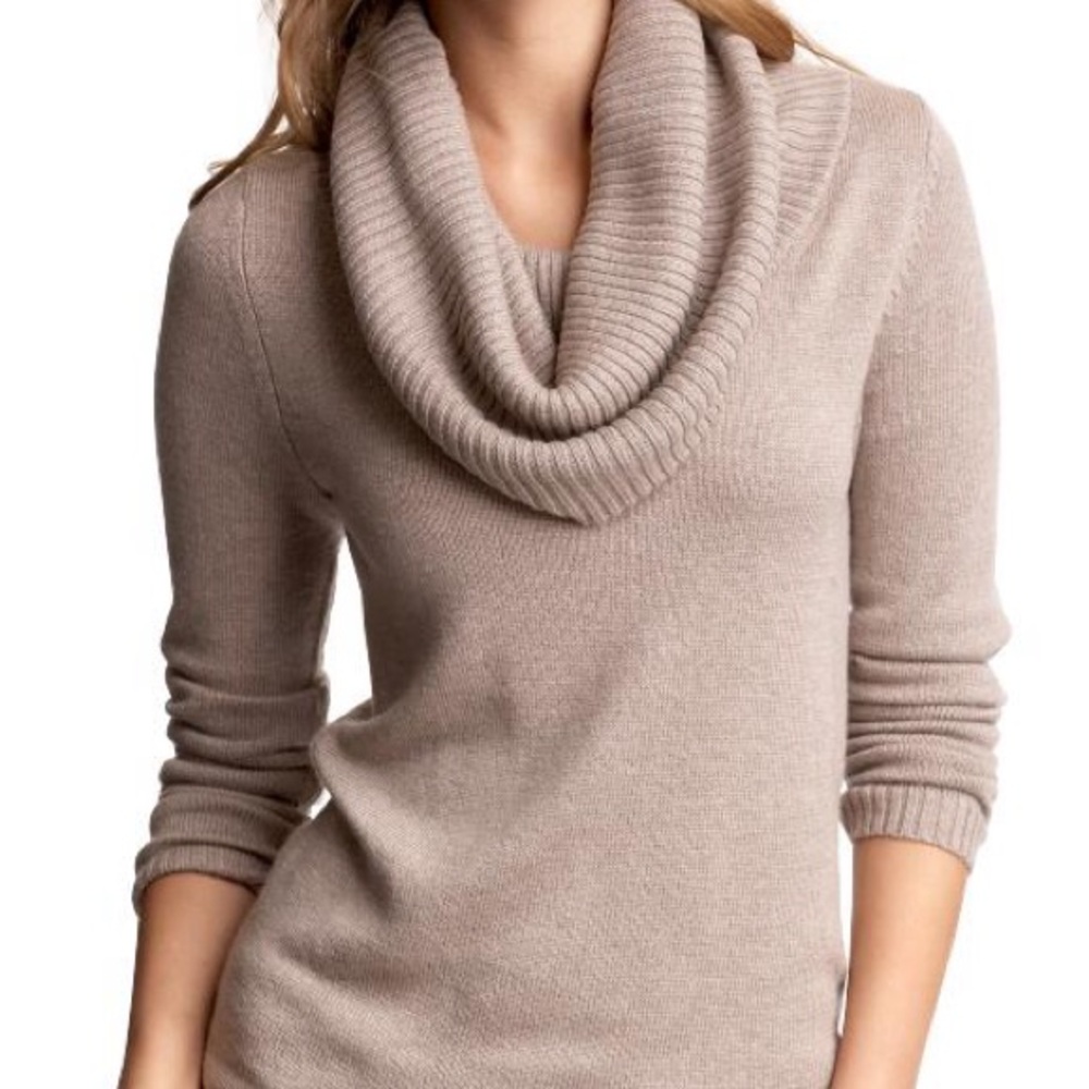 Cozy Tan Turtleneck Sweater